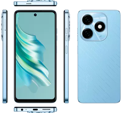 TECNO KJ5n SPARK 20, 256GB, 4G, READ CAM 50MP+AI, MAGIC SKIN BLUE
