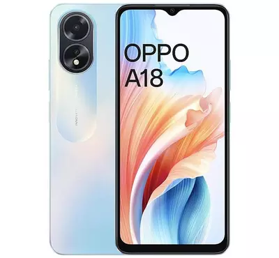 Oppo A18 Smartphone 64GB 4GB RAM Glowing Blue