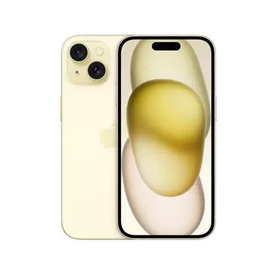 Apple iPhone 15, 5G, 6.1 inch, 128GB, Yellow