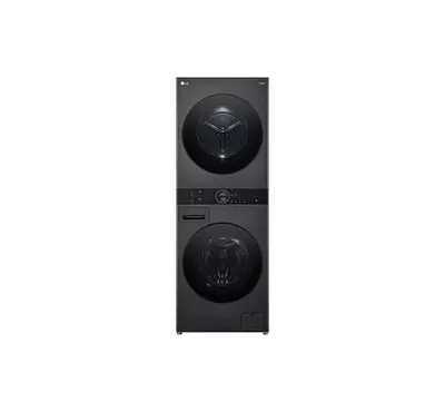 LG Front Load WasherDryer 12/10Kg with Heat Pump Black,