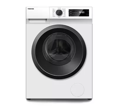 Toshiba Washing Machine, Front Load, 8kg, 1200rpm, White