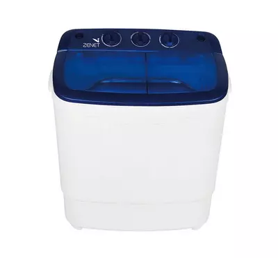 Zenet 3.0KG Mini-Washing Machine Twin Tub, Blue/White.