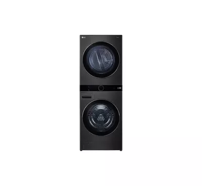 LG Front Load WasherDryer 19/16Kg with Heat Pump Black,