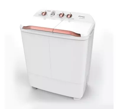 Candy 7/5KG Twin Tub Washing Machine, Semi-Automatic, White