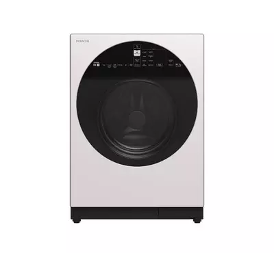 Hitachi 10KG Front Load Washing Machine, 1600RPM, 14 Programs, White