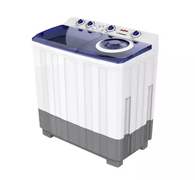 Zen, Washing Machine Twin Tub Plastic Body, 15.0KG, Blue/White