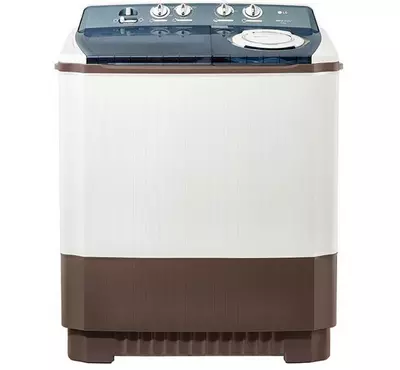 LG 13kg Semi Automatic Washinmg Machine, White& Brown.